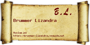 Brummer Lizandra névjegykártya